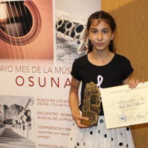 1º PREMIO JOVENES PROMESAS IV CONCURSO DE INTERPRETACION MUSICAL VILLA DUCAL DE OSUNA 2018
